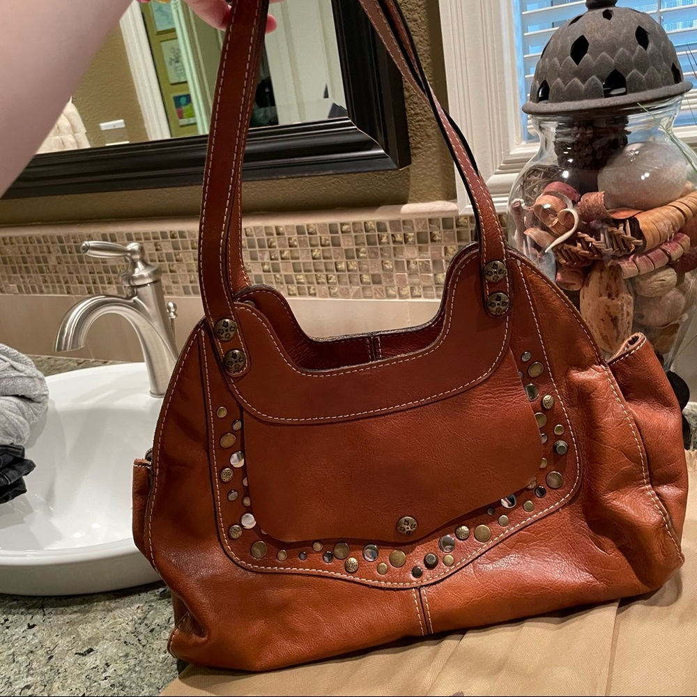 HP 🎉 Patricia Nash Italian Leather with Embellishment Bag